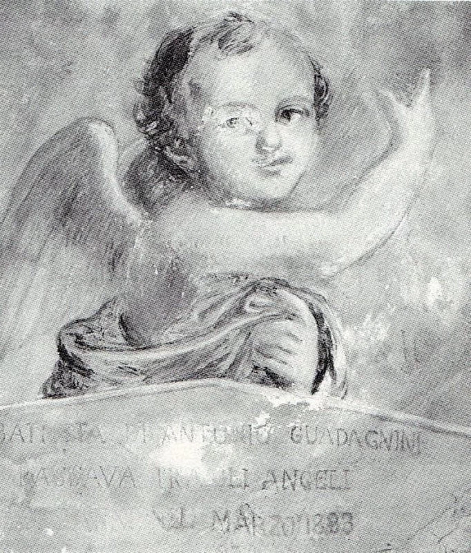 Ritratto di Battistino Guadagnini - 1883 ca., affresco riportato cm. 53x47, coll. privata